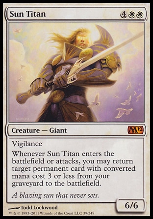 MTG: 2012 Core Set 039: Sun Titan 