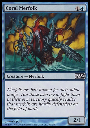 MTG: 2012 Core Set 049: Coral Merfolk 