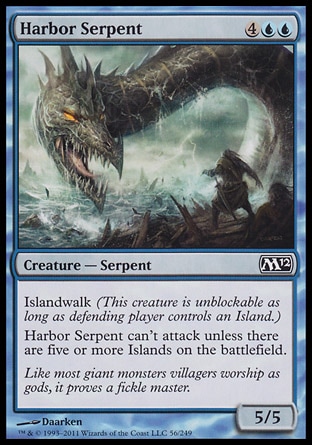 MTG: 2012 Core Set 056: Harbor Serpent 