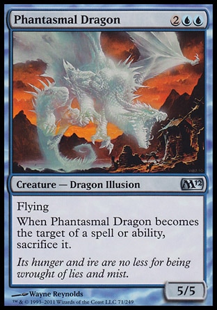MTG: 2012 Core Set 071: Phantasmal Dragon 