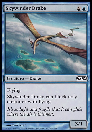 Magic: 2012 Core Set 075: Skywinder Drake 