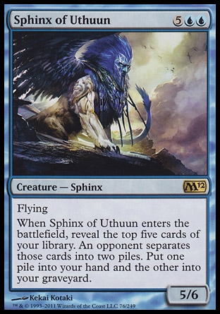 MTG: 2012 Core Set 076: Sphinx of Uthuun - Foil 