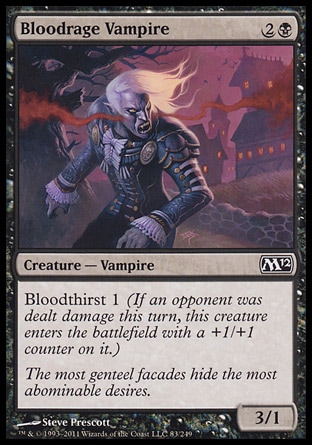 MTG: 2012 Core Set 083: Bloodrage Vampire 