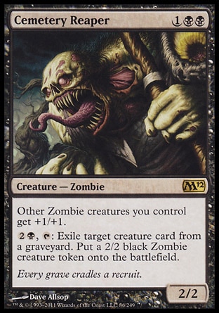 MTG: 2012 Core Set 086: Cemetery Reaper 
