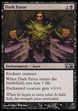 MTG: 2012 Core Set 089: Dark Favor 