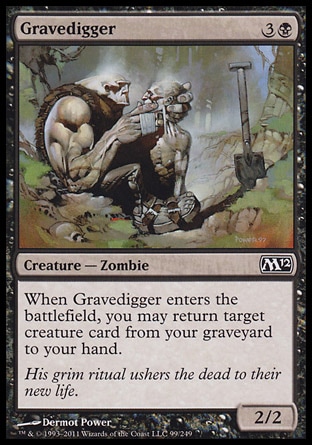 MTG: 2012 Core Set 099: Gravedigger 