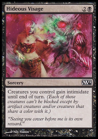 MTG: 2012 Core Set 100: Hideous Visage 