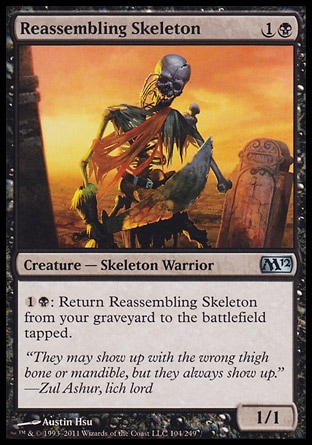 MTG: 2012 Core Set 104: Reassembling Skeleton 