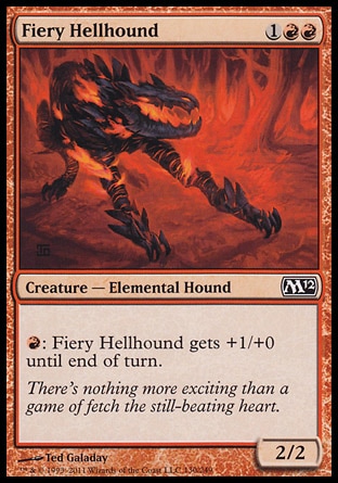 Magic: 2012 Core Set 130: Fiery Hellhound 