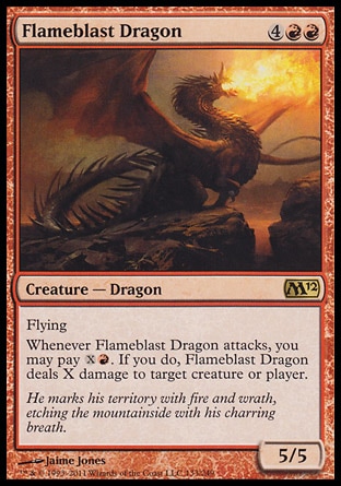 Magic: 2012 Core Set 133: Flameblast Dragon 