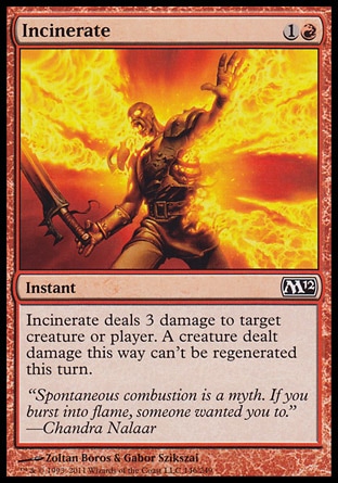 MTG: 2012 Core Set 146: Incinerate 
