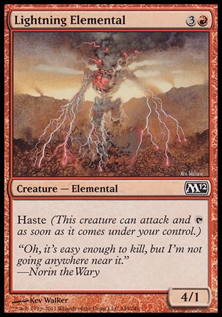 MTG: 2012 Core Set 149: Lightning Elemental 