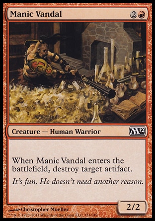 Magic: 2012 Core Set 151: Manic Vandal 