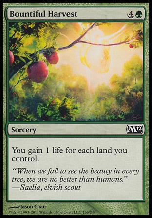 MTG: 2012 Core Set 166: Bountiful Harvest 