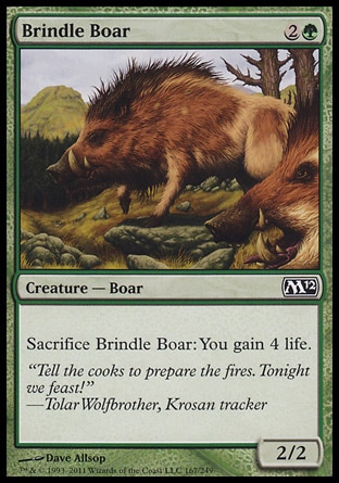 MTG: 2012 Core Set 167: Brindle Boar - Foil 