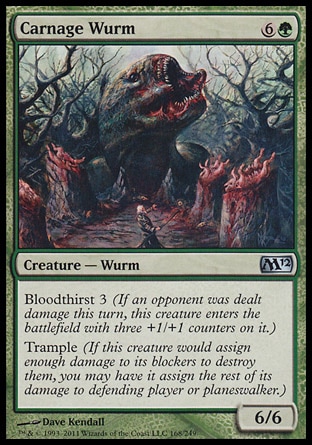 MTG: 2012 Core Set 168: Carnage Wurm 