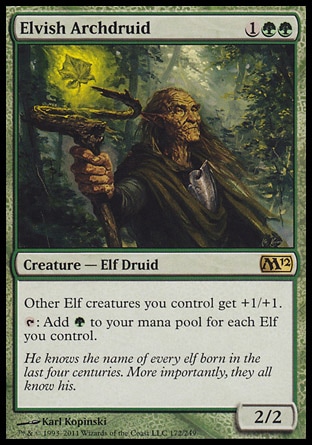 MTG: 2012 Core Set 172: Elvish Archdruid 
