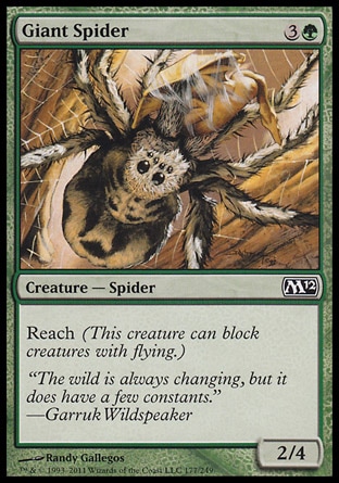 Magic: 2012 Core Set 177: Giant Spider 
