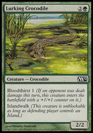 Magic: 2012 Core Set 184: Lurking Crocodile 