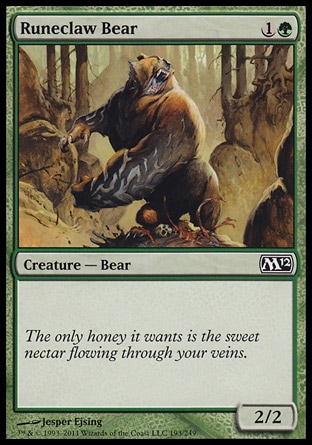 MTG: 2012 Core Set 193: Runeclaw Bear 