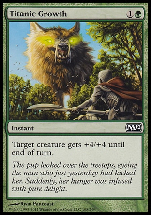 MTG: 2012 Core Set 198: Titanic Growth 