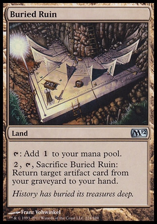 MTG: 2012 Core Set 224: Buried Ruin 