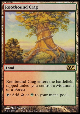 Magic: 2012 Core Set 228: Rootbound Crag 