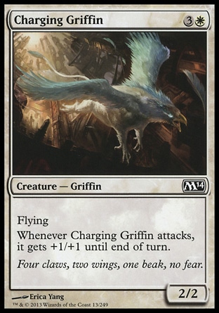 Magic: 2014 Core Set 013: Charging Griffin - Foil 