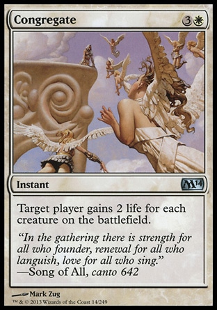 MTG: 2014 Core Set 014: Congregate 