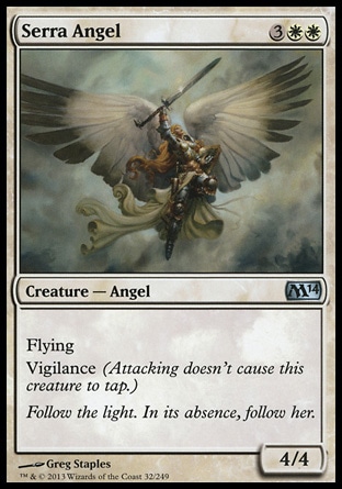 MTG: 2014 Core Set 032: Serra Angel 