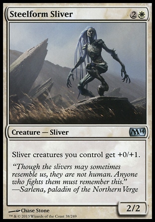 MTG: 2014 Core Set 038: Steelform Sliver 