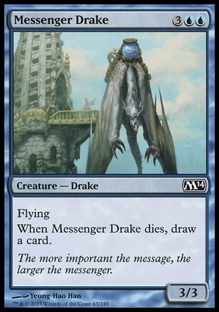 MTG: 2014 Core Set 063: Messenger Drake 