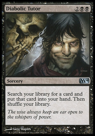 MTG: 2014 Core Set 095: Diabolic Tutor 
