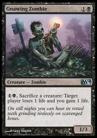 MTG: 2014 Core Set 099: Gnawing Zombie 