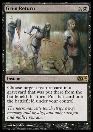 MTG: 2014 Core Set 100: Grim Return 