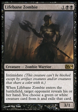 Magic: 2014 Core Set 101: Lifebane Zombie 