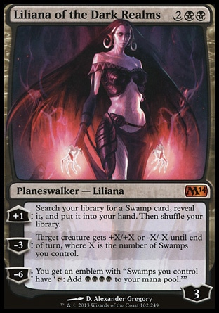 Magic: 2014 Core Set 102: Liliana of the Dark Realms 