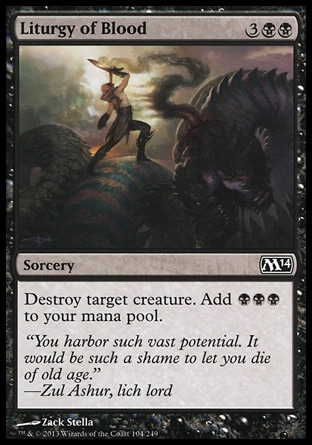 MTG: 2014 Core Set 104: Liturgy of Blood 
