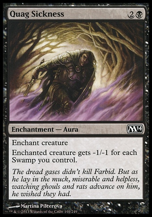 MTG: 2014 Core Set 110: Quag Sickness 