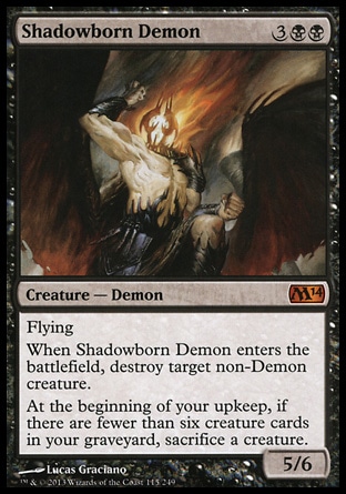 Magic: 2014 Core Set 115: Shadowborn Demon 