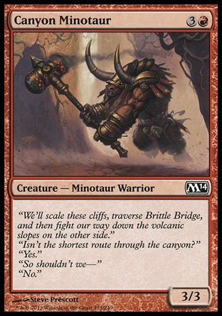 MTG: 2014 Core Set 131: Canyon Minotaur 