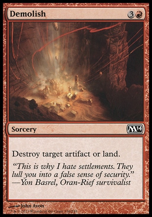 MTG: 2014 Core Set 136: Demolish 