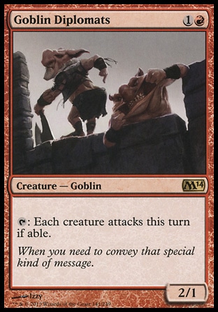 MTG: 2014 Core Set 141: Goblin Diplomats 