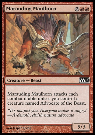 MTG: 2014 Core Set 145: Marauding Maulhorn 