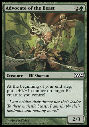 MTG: 2014 Core Set 164: Advocate of the Beast 