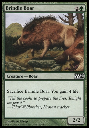 MTG: 2014 Core Set 167: Brindle Boar 