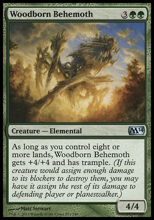 MTG: 2014 Core Set 203: Woodborn Behemoth 