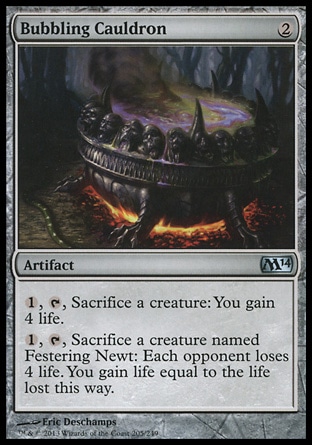 MTG: 2014 Core Set 205: Bubbling Cauldron 