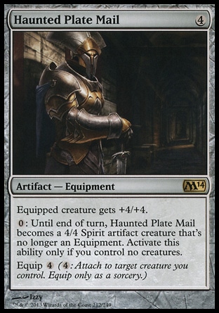 MTG: 2014 Core Set 212: Haunted Plate Mail 