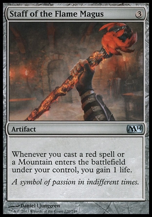 Magic: 2014 Core Set 220: Staff of the Flame Magus 
